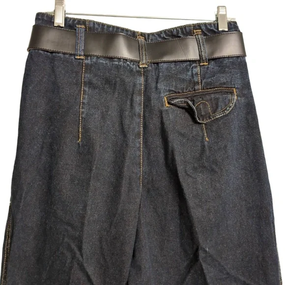 Jeanjer Vintage 80s 90s High Waisted Pleated Tapered Denim Trousers 13/14